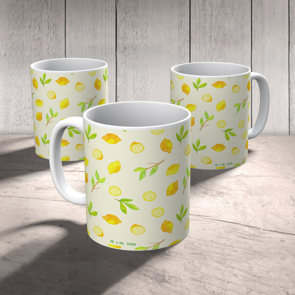 Kubek Świeżość cytryny Geschenktasse, Tasse mit Motiven, Keramiktasse, Teetasse, Kaffeetasse, Tasse mit Zitaten, Porzellantasse, Tasse, Bürotasse, Zitrusfrüchte Muster, Zitronen Muster, Zitrone