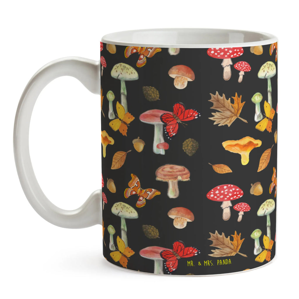 Kubek Grzyby motyle Kaffeetasse, Teetasse, Tasse mit Motiven, Tasse, Bürotasse, Keramiktasse, Geschenktasse, Porzellantasse, Tasse mit Zitaten, Pilz Muster, Schmetterling Muster, Nachtfalter, Schmetterlinge, Pilze