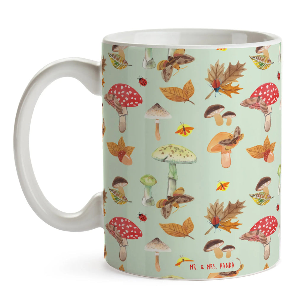 Kubek Jesień Grzyby Porzellantasse, Teetasse, Bürotasse, Tasse mit Zitaten, Geschenktasse, Kaffeetasse, Tasse, Tasse mit Motiven, Keramiktasse, Herbstwald, Pilze, Schmetterlings Muster, Pilz Muster, Wald