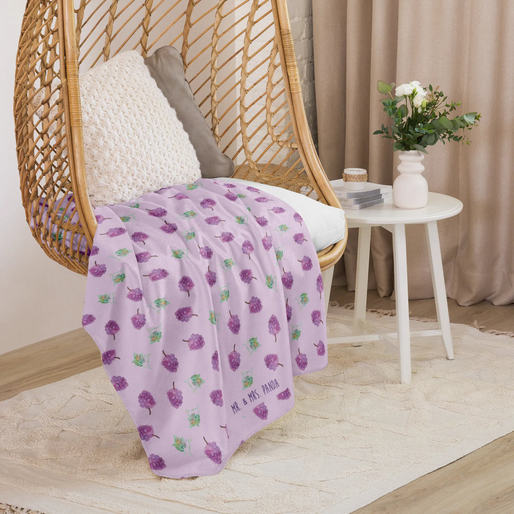 Sherpa Kuscheldecke Wein Trauben Muster Weintrauben, Wein Muster, Wein, Weintrauben Muster, Weinreben