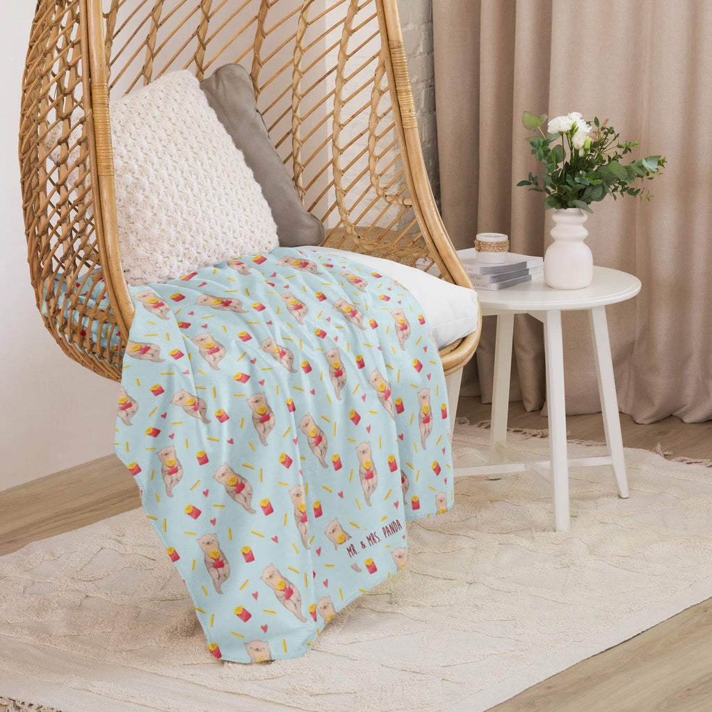 Sherpa Kuscheldecke Otter Pommes Muster Pommes Muster, Otter, Pommes, Otter Muster