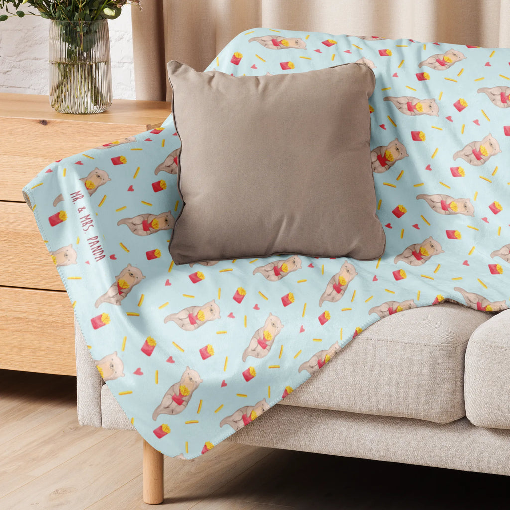 Sherpa Kuscheldecke Otter Pommes Muster Pommes Muster, Otter, Pommes, Otter Muster