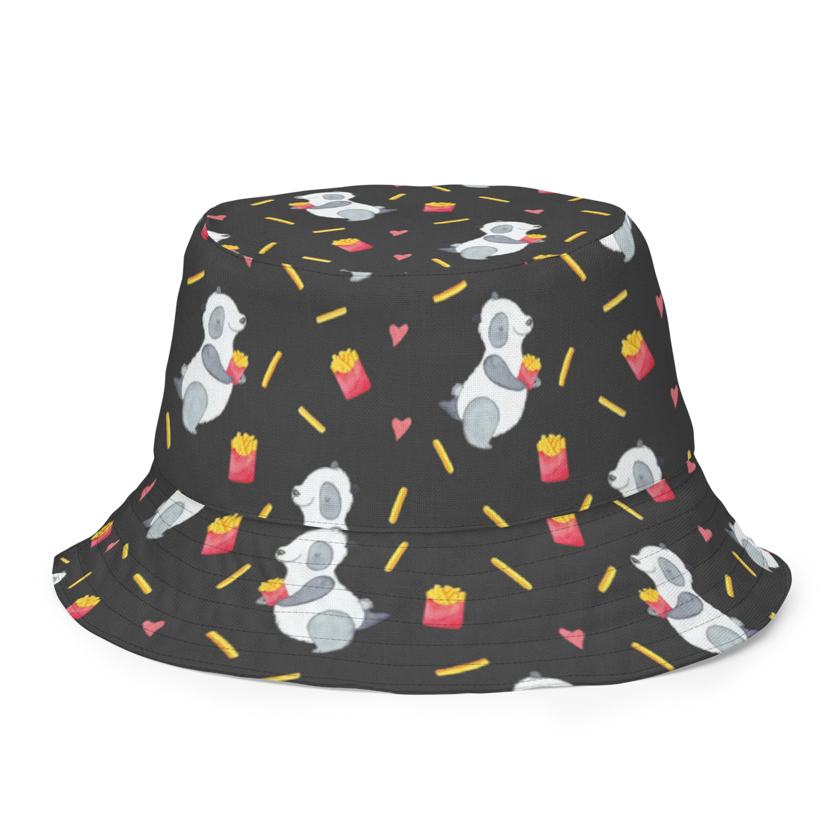 sun hat Panda Fries Freizeithut, Stoffmütze, Sonnenkappe, Wendemütze, Stoffhut, Anglermütze, Sommermütze, Sonnenhut, Strandhut, Fischerhut, Boonie Hat, Krempenhut, Anglerhut, Zweifarbiger Hut, Schlapphut, Wendehut, Buschhut, Wanderhut, Sonnenmütze, Trekkinghut, Wendecap, Tropenhut, Bucket Hat, Sonnenschutzhut, Outdoorhut, Fischerkappe, Safarihut, Sommerhut, Panda Muster, Pommes, Pommes Muster, Panda