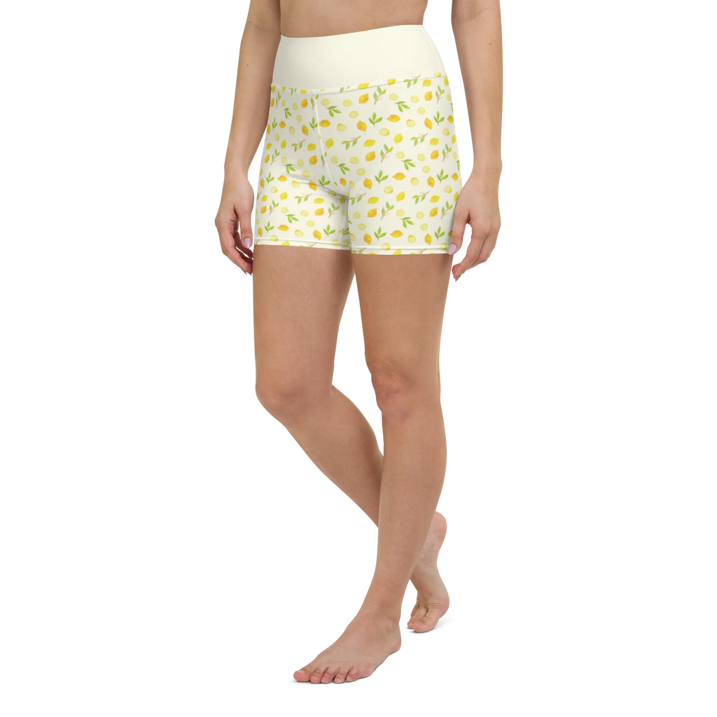 Yoga Shorts Frische Zitronen Muster Yoga Shorts, Sporthose, Yoga Shorts Damen, Yogashorts, Sportshorts Damen, Sportbekleidung, Fitnesshose, Sportshorts, Yogabekleidung, Zitronen Muster, Zitrone, Zitrusfrüchte Muster