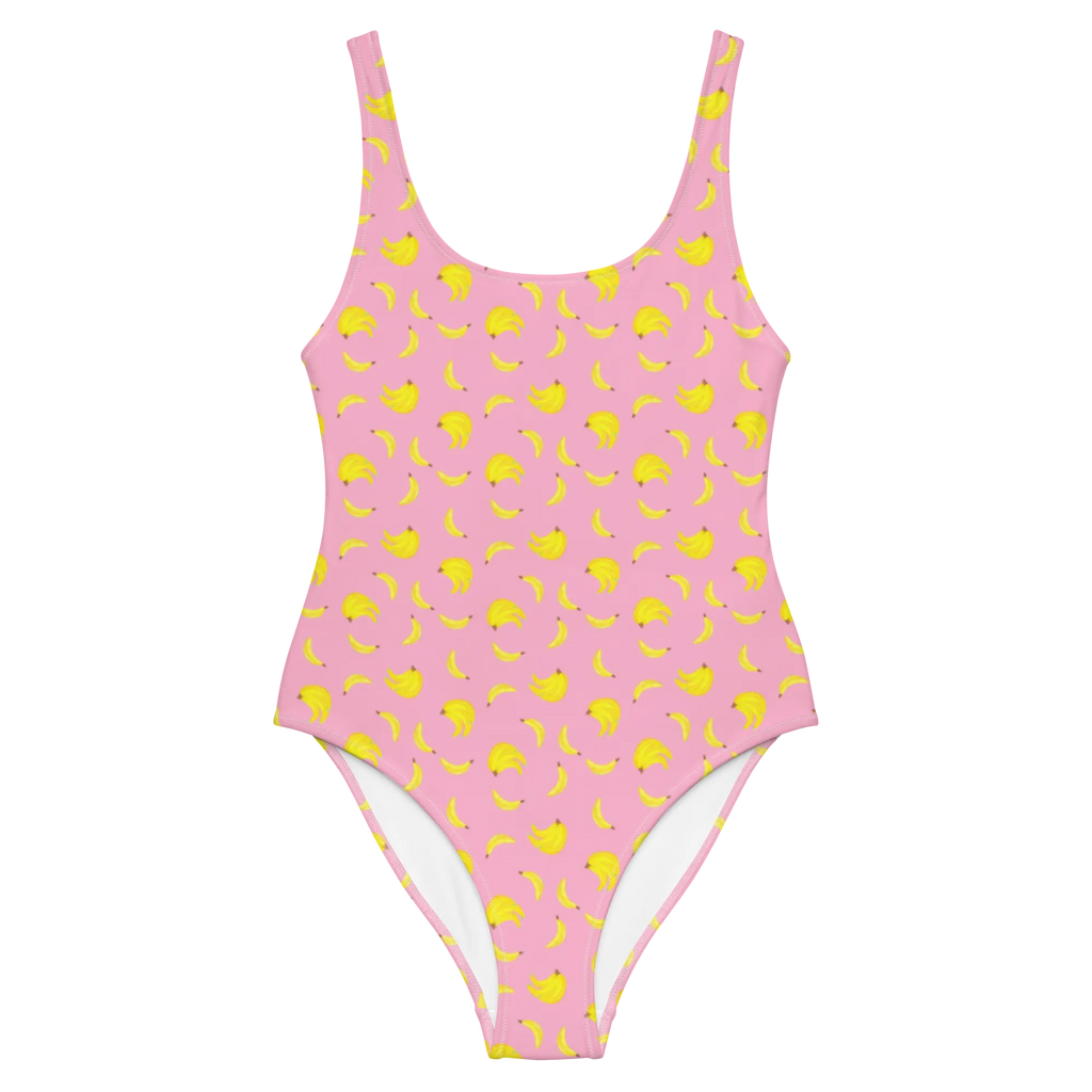 Strój kąpielowy banany bylina Badeanzug, Luxus-Bademode, Bademode, Swimsuit, Badebekleidung, Rückenfreier Badeanzug, Bananen Muster