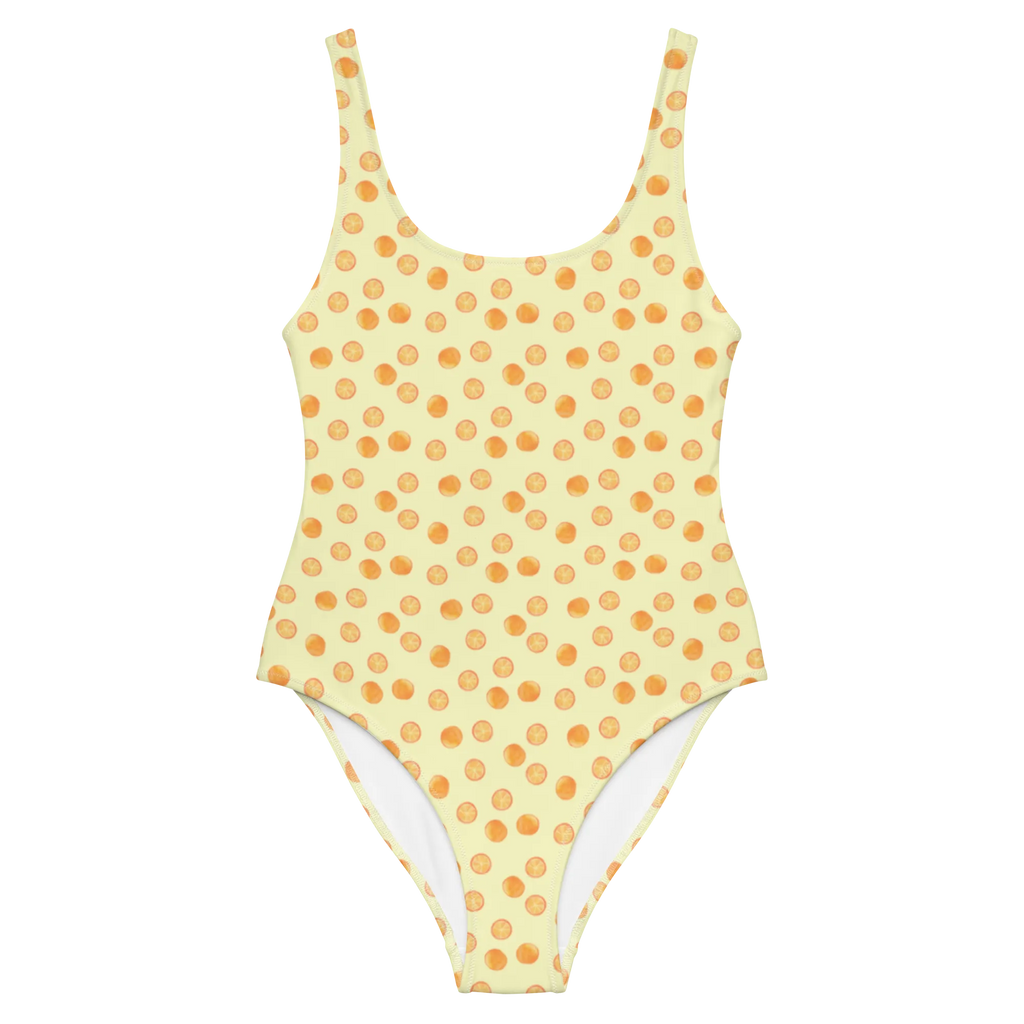 Strój kąpielowy cytrus Pomarańcza Luxus-Bademode, Swimsuit, Badebekleidung, Badeanzug, Bademode, Rückenfreier Badeanzug, Orangen, Orangen Muster, Zitrusfrüchte, Obst Muster, Orange