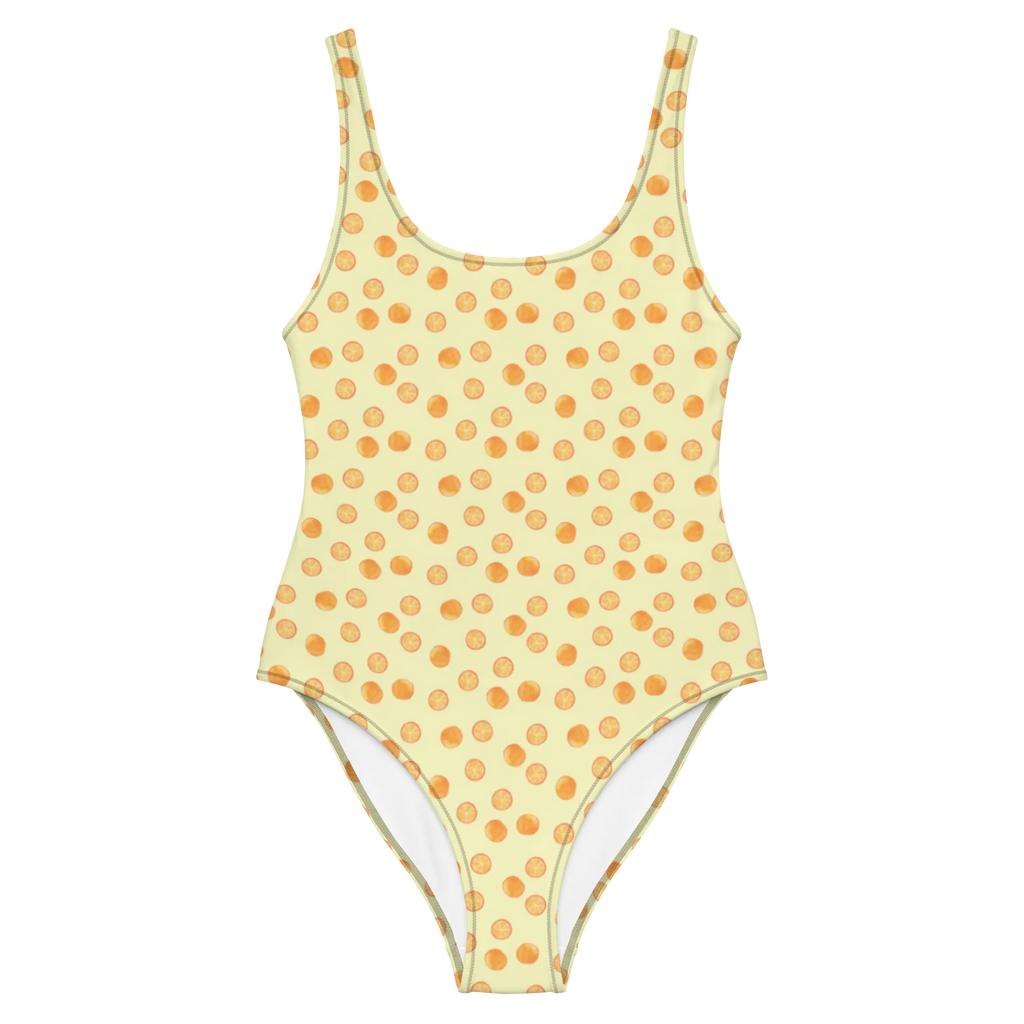 Strój kąpielowy cytrus Pomarańcza Luxus-Bademode, Swimsuit, Badebekleidung, Badeanzug, Bademode, Rückenfreier Badeanzug, Orangen, Orangen Muster, Zitrusfrüchte, Obst Muster, Orange