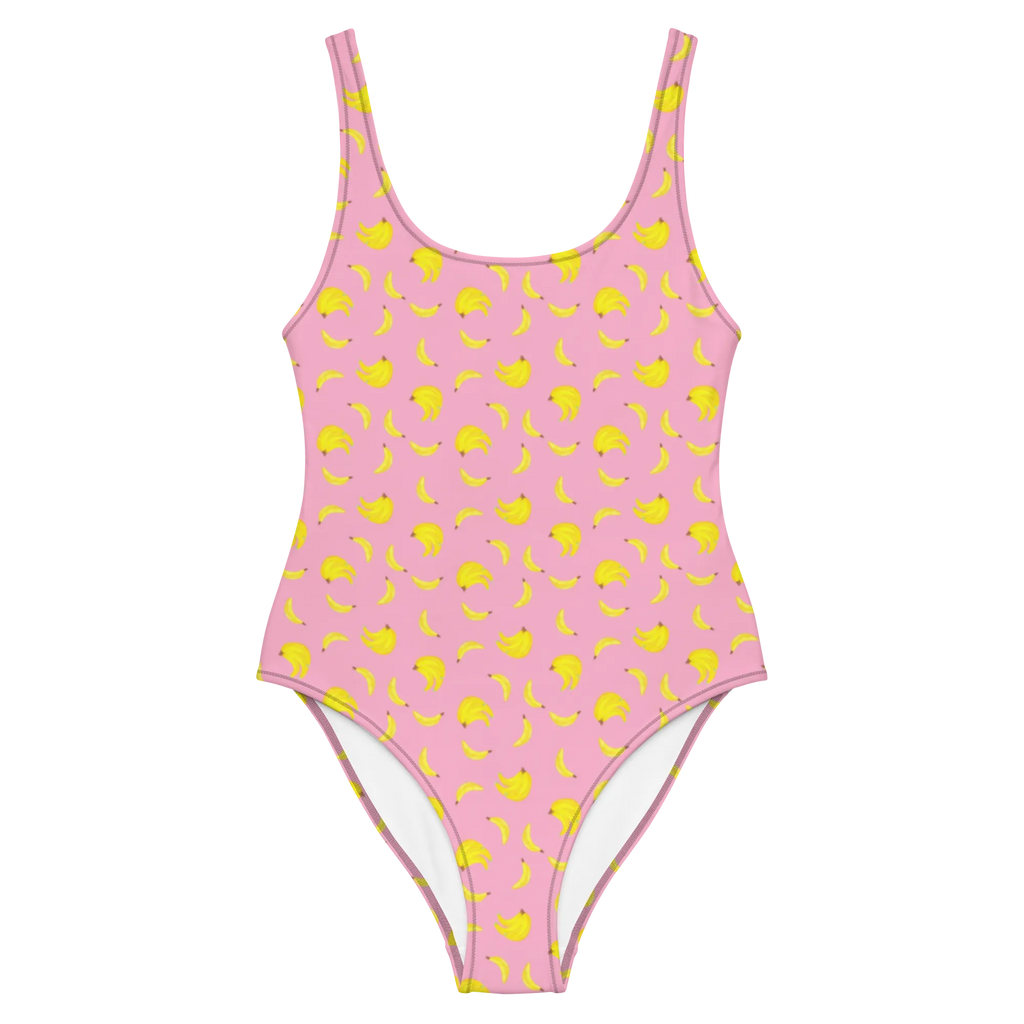 Strój kąpielowy banany bylina Badeanzug, Luxus-Bademode, Bademode, Swimsuit, Badebekleidung, Rückenfreier Badeanzug, Bananen Muster