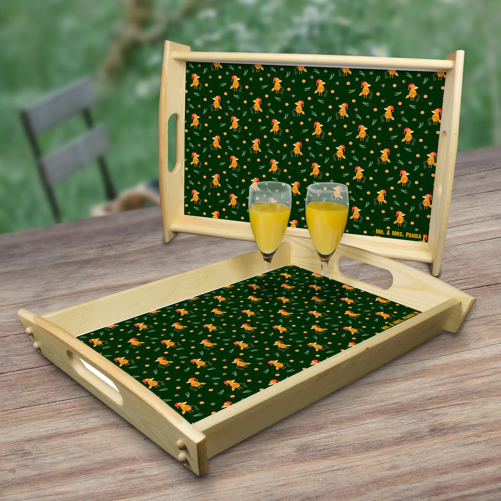 Serviertablett Fuchs Weihnachten Muster Frühstückstablett, Dekotablett, Serviertablett, Holztablett, Küchentablett, Tablett, Winter, Weihnachten, Weihnachtsdeko, Nikolaus, Advent, Heiligabend, Wintermotiv, Geschenk Weihnachten, Weihnachtszeit, Füchse, Fuchs, Weihnachtsmann, Spruch schön