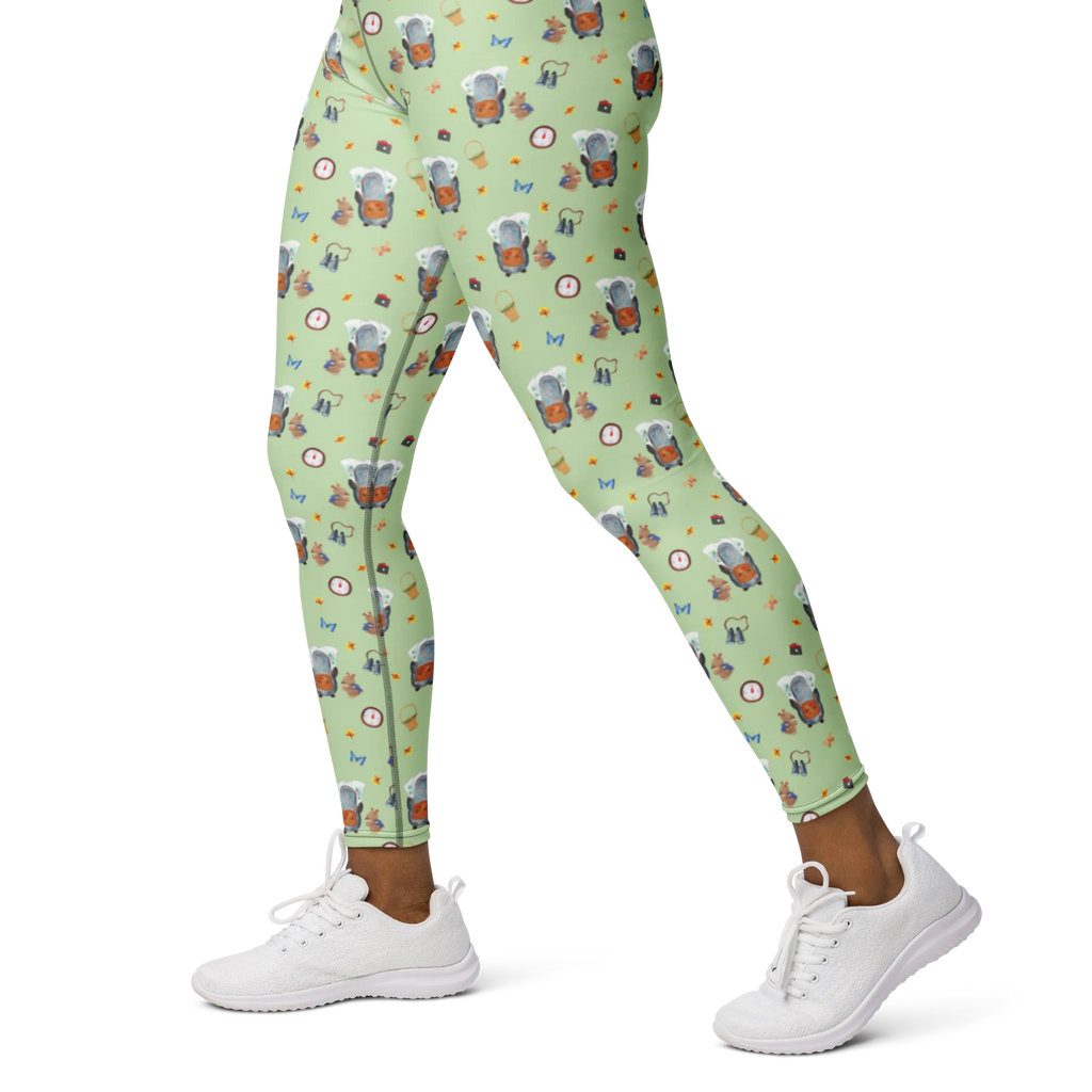 Spodnie do jogi Pingwin i Mysz Wędrowcy Yogapants, Yogaleggings, Yogaleggins, Yogahose Damen, Yogahose, Frauen, Yogahose Mädchen, Yogahose Kinder, Yogahose Herren, Yogahose Männer, Pinguin, Pinguine, Abenteurer, Abenteuer, Roadtrip, Ausflug, Wanderlust, wandern
