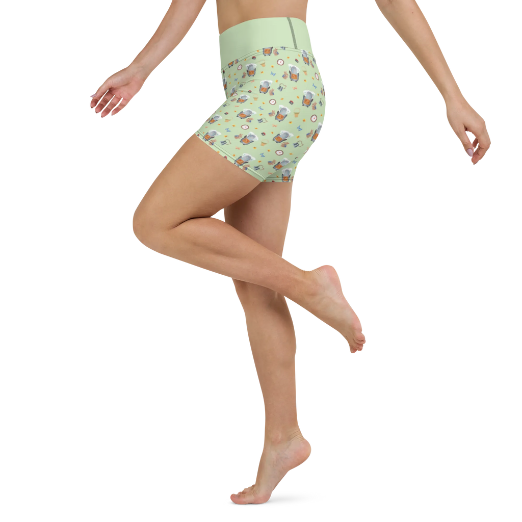 Szorty do jogi Pingwin i Mysz Wędrowcy Yoga Shorts, Yogashorts, Sporthose, Sportshorts, Fitnesshose, Sportshorts Damen, Yoga Shorts Damen, Yogabekleidung, Sportbekleidung, Pinguin, Pinguine, Abenteurer, Abenteuer, Roadtrip, Ausflug, Wanderlust, wandern