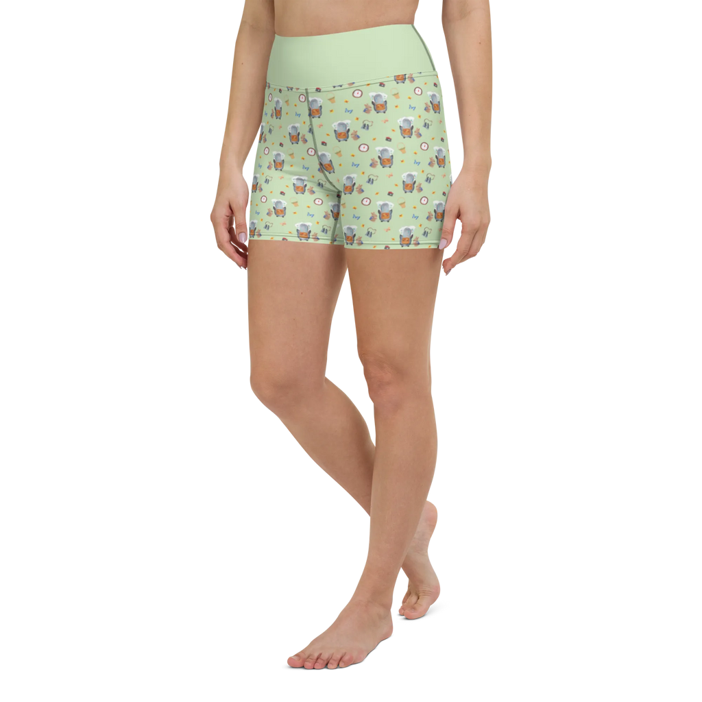 Szorty do jogi Pingwin i Mysz Wędrowcy Yoga Shorts, Yogashorts, Sporthose, Sportshorts, Fitnesshose, Sportshorts Damen, Yoga Shorts Damen, Yogabekleidung, Sportbekleidung, Pinguin, Pinguine, Abenteurer, Abenteuer, Roadtrip, Ausflug, Wanderlust, wandern