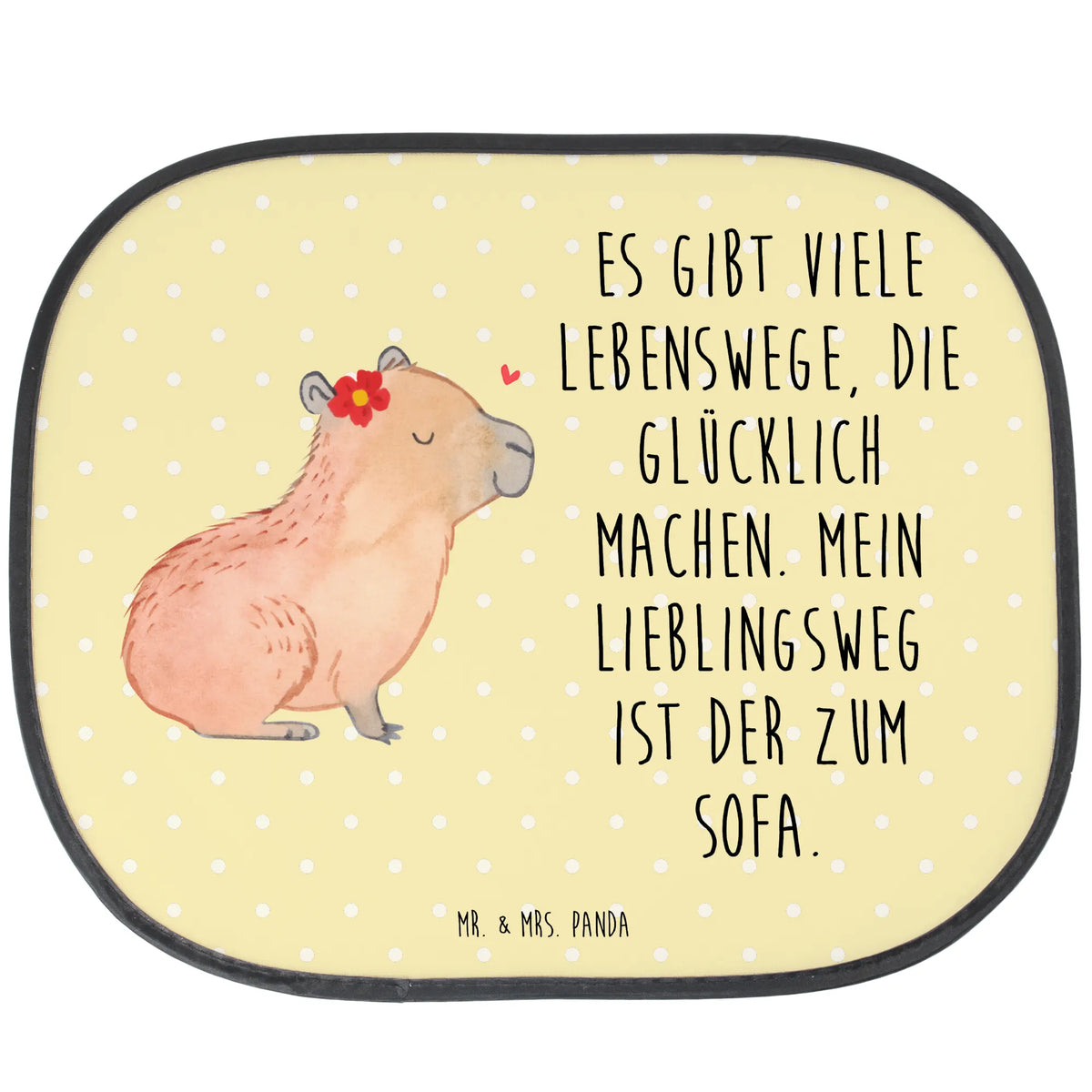 Car sun shade Capybara flower cute, cute animal motives, hand drawn, gift ideas, funny sayings, good mood, special gifts, animal lover, card, gifts, small animals