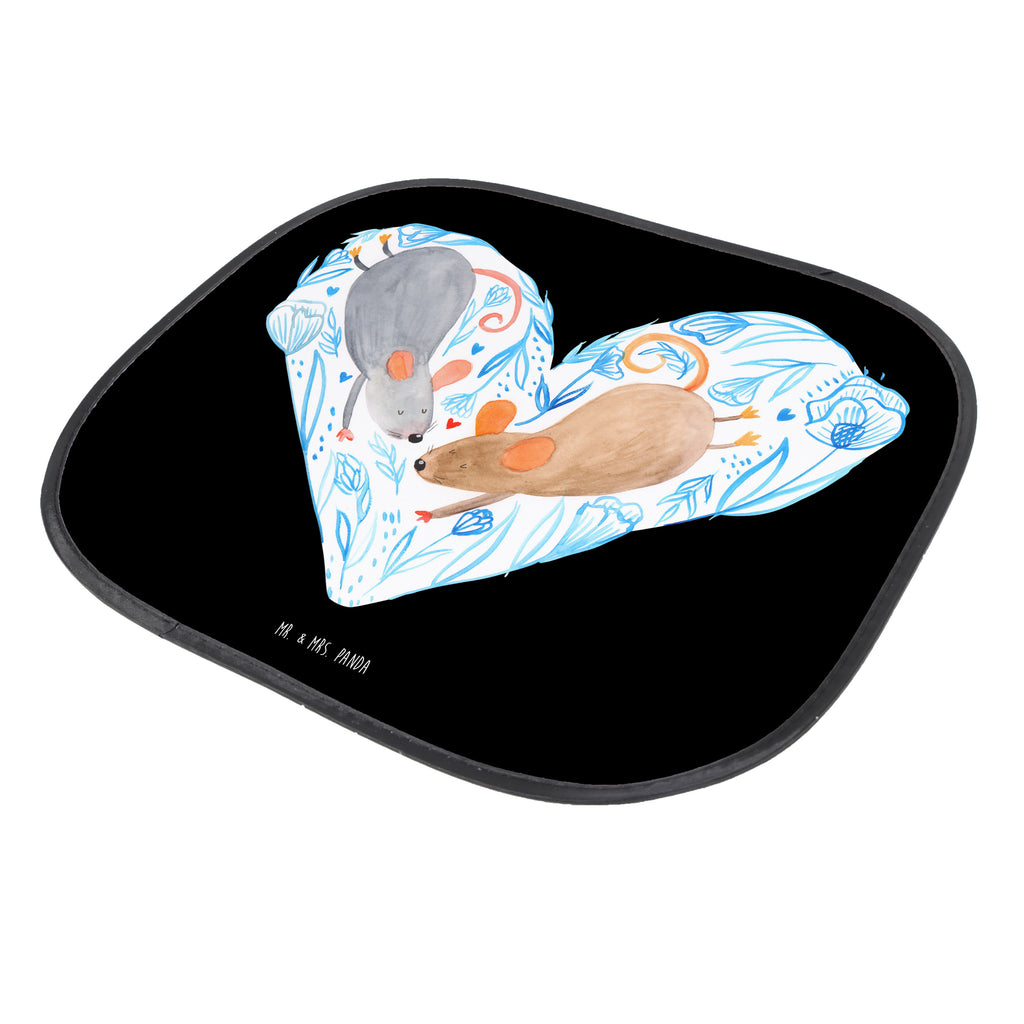 Osłona przeciwsłoneczna do samochodu Myszy serce Miłość, partner, przyjaciel, przyjaciółka, mąż, żona, wesele, zaręczyny, prośba o rękę, prezent miłosny, rocznica, dzień ślubu