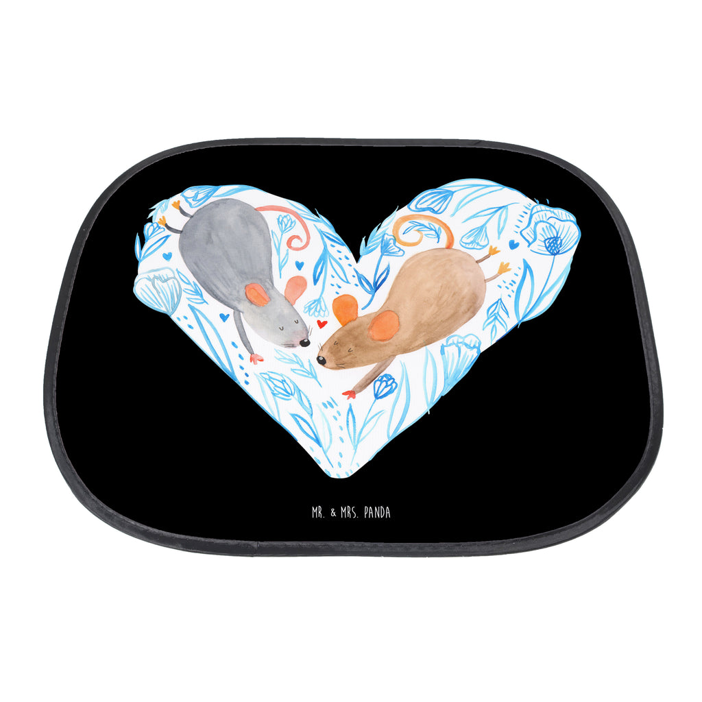 Osłona przeciwsłoneczna do samochodu Myszy serce Miłość, partner, przyjaciel, przyjaciółka, mąż, żona, wesele, zaręczyny, prośba o rękę, prezent miłosny, rocznica, dzień ślubu