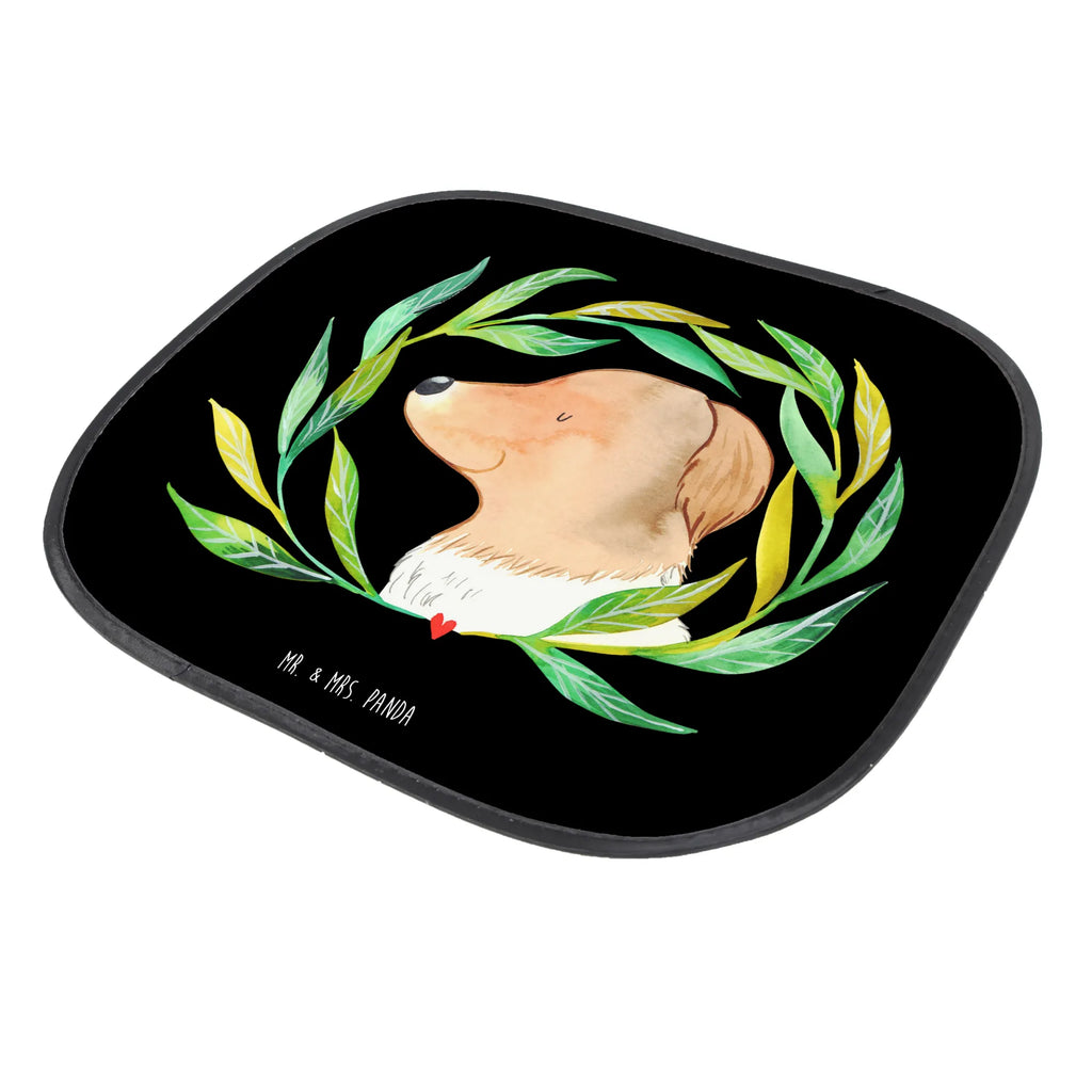 Osłona przeciwsłoneczna do samochodu pies kwiaty Pies, motyw psa, zwierzę domowe, rasa psa, miłośnik zwierząt, właściciel psa, powiedzenia