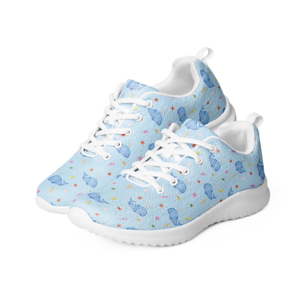 Women's Sneaker whale confetti lobster, platypus, manatee, crocodile, shrimp, deep sea, gifts for seafood lovers, seafood decoration, water world, underwater animals, gift ideas, Seafood, vacation, underwater world, aquatic animals, seafood posters, ocean, shells, corals, reef, whale, seafood fans, narwhal, sea urchin, losing weight, whales, diet, period of life, new beginning, separation, confetti, birthday, Whale, new start
