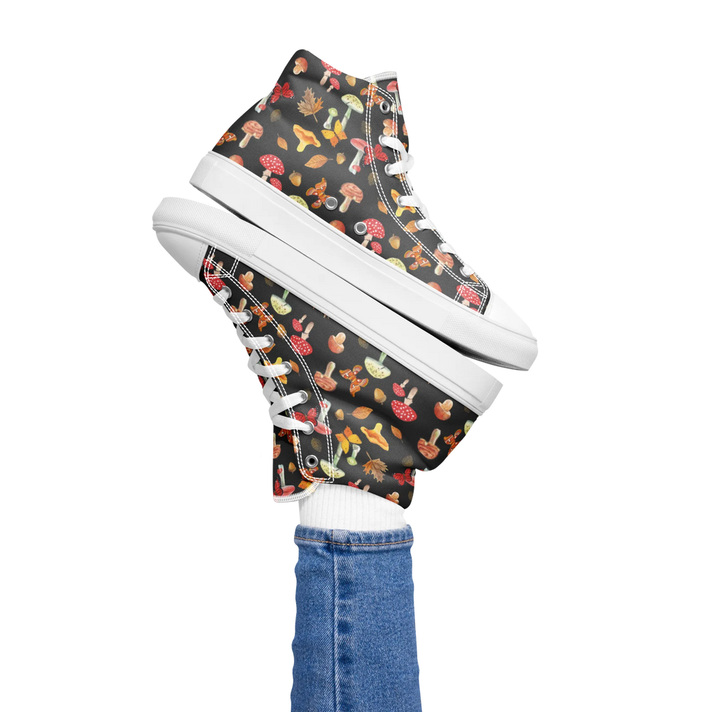 Women's Sneakers Mushrooms Butterflies Damen Sneaker, Sneaker Damen, Damen Turnschuhe, Damen Sportschuhe, Turnschuhe Damen, Sportschuhe Damen, Schuhe Damen Sneaker, Pilz Muster, Pilze, Schmetterlinge, Schmetterling Muster, Nachtfalter