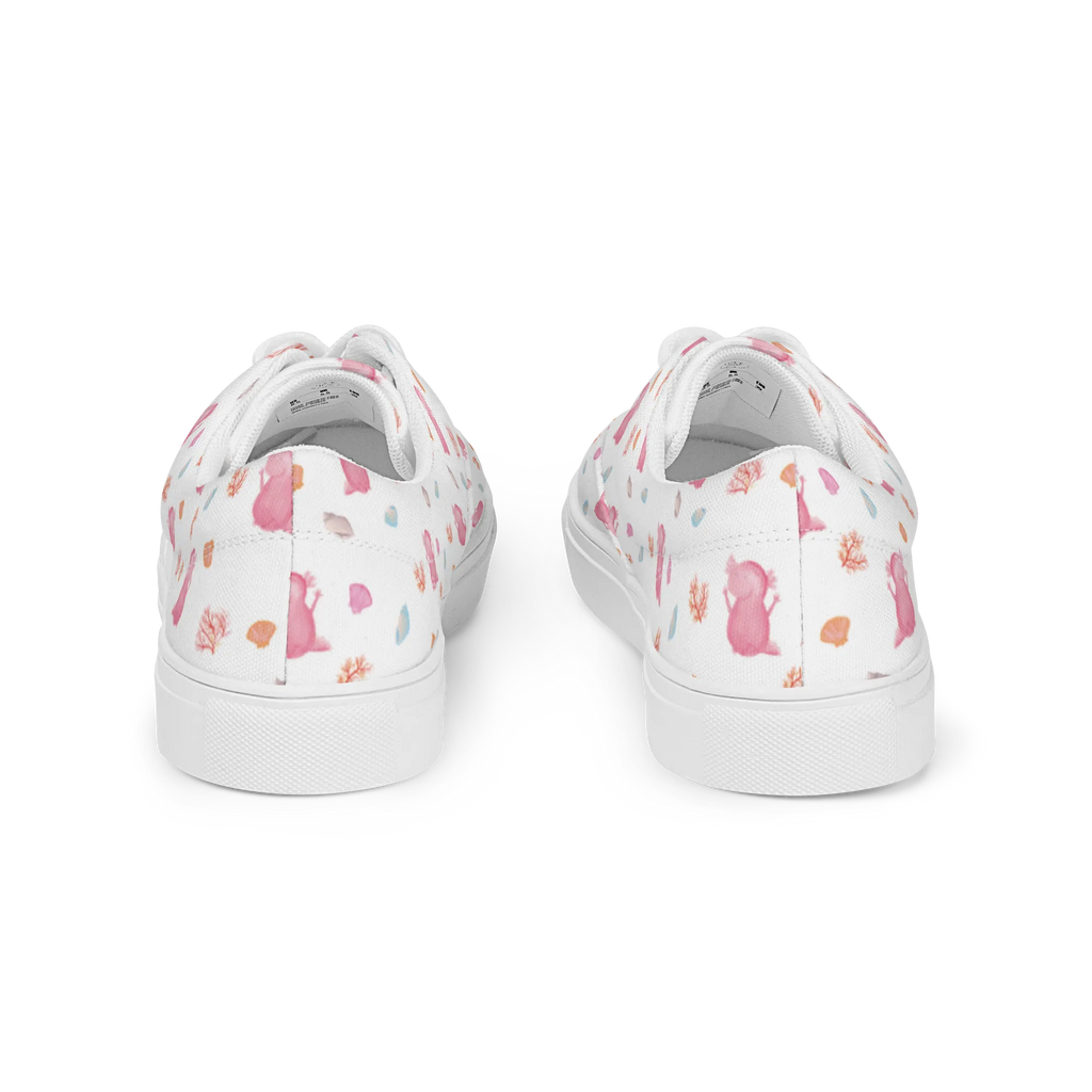 Damen Stoffschuhe Axolotl Hurra Muster Axolotl, Molch, Lurch, Spaß, Freude, fröhlich, Zufriedenheit, Schwanzlurch, Axolot, Motivation, Lurche