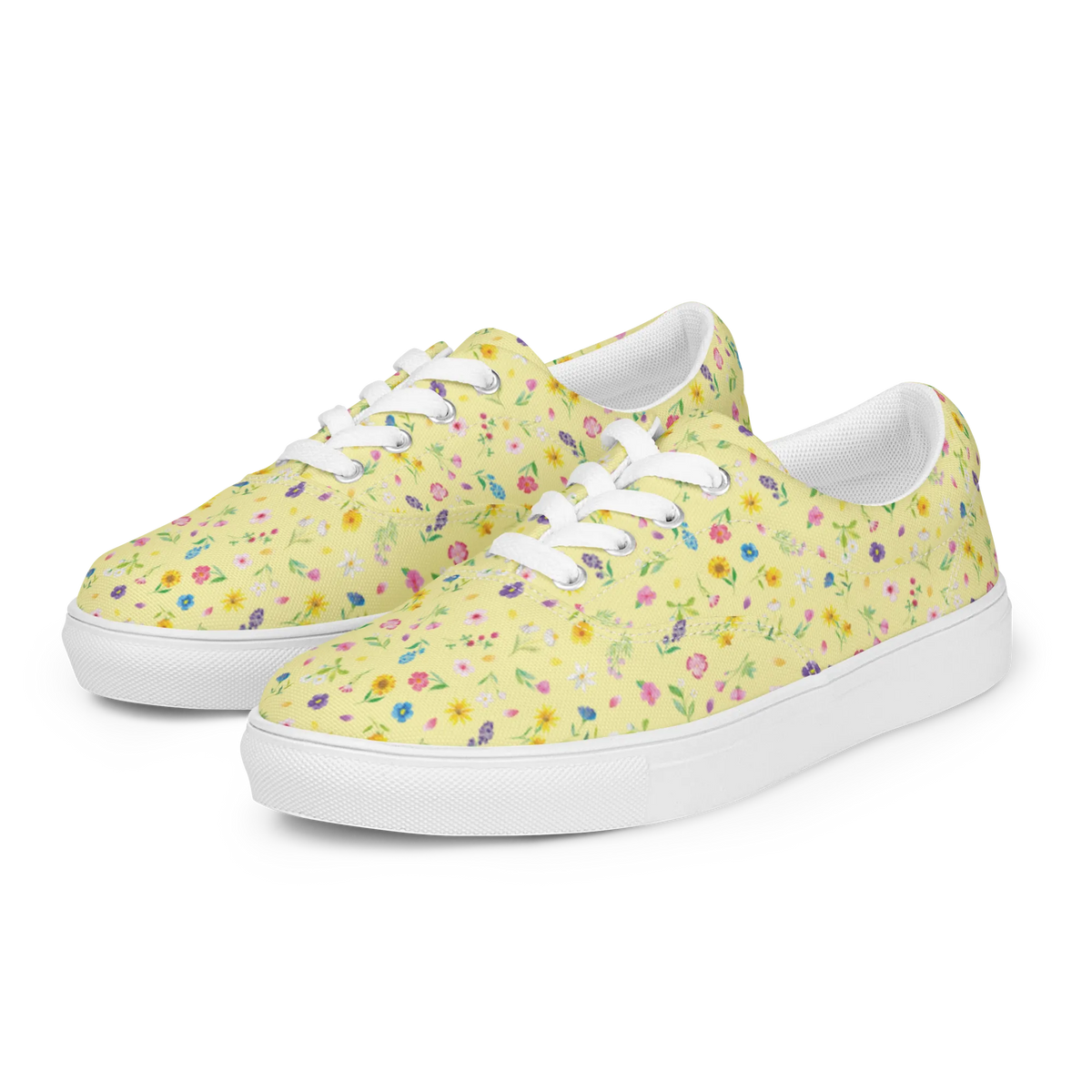 Damen Stoffschuhe Bunte Blumenwiese Muster Stoffturnschuhe, Stoff-Sneaker, Sportschuhe, Canvasschuhe, Damenschuhe, Halbschuhe, Sneaker Damen, Turnschuhe Damen, Stoffsneaker, Freizeitschuh, Leinensneaker, Schnürer, Segeltuchschuhe, Stoffschuhe, Stoffschuhe Damen, Canvas-Sneaker, Leinenschuhe, Schnürschuhe, Canvas Schuhe, Damensneaker, Damen Halbschuhe, Freizeitschuhe, Stoffschuh, Flower Power, Blumenmädchen, Blumenwiese, Blumen Muster, Wildblumen Muster