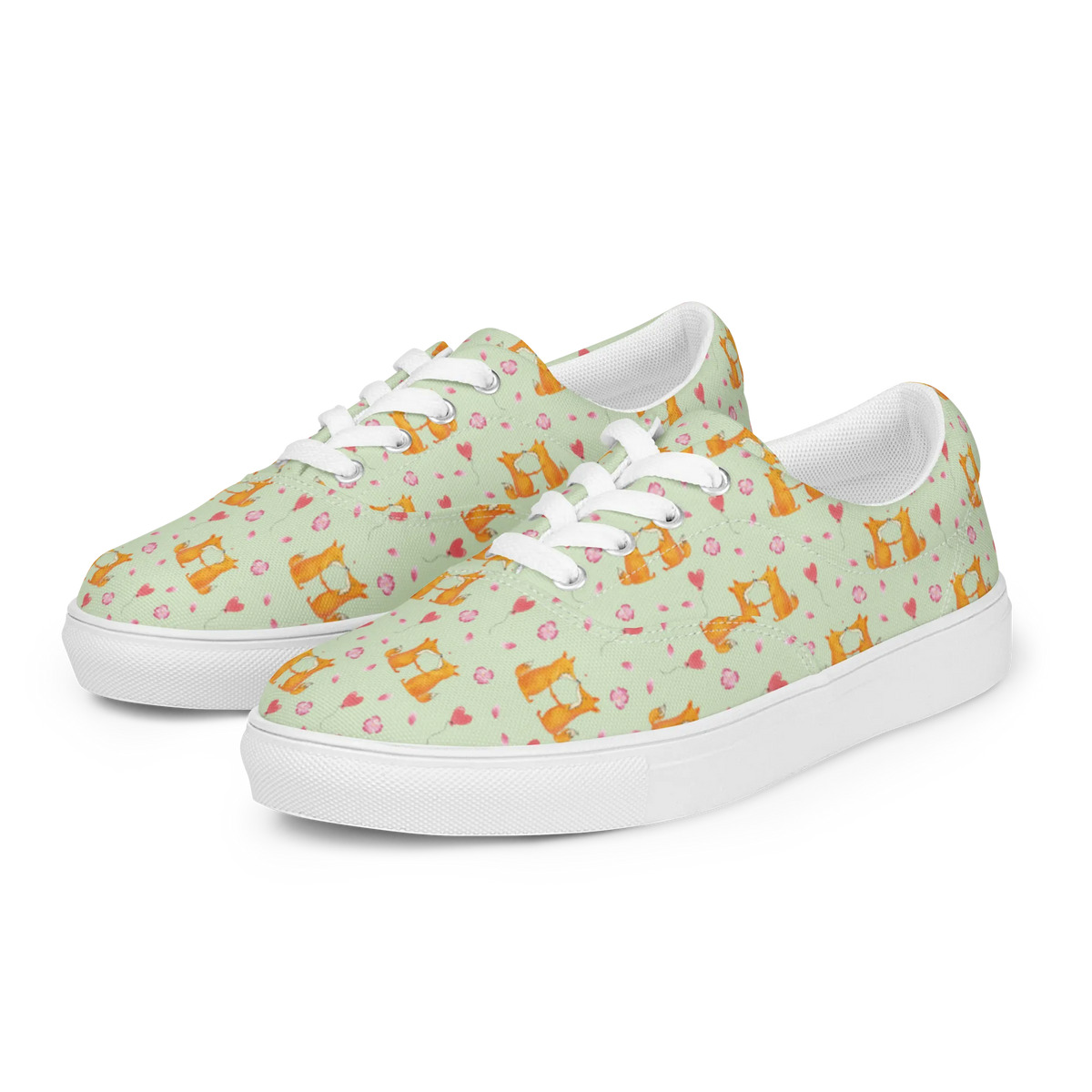 Damen Stoffschuhe Füchse Liebe Muster