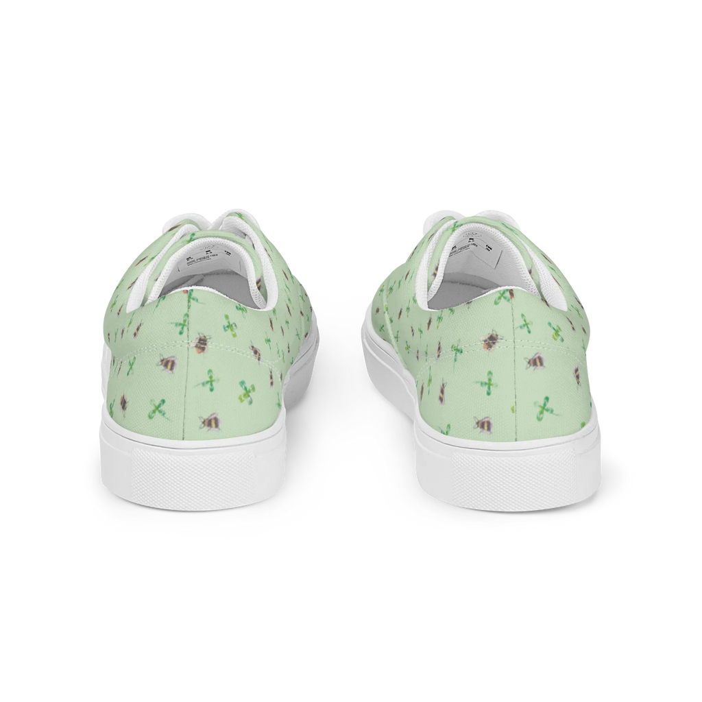 Women's Fabric Shoes bumblebees shamrock Tiermotive, Gute Laune, lustige Sprüche, Tiere, Spruch fröhlich, glücklich werden, glücklich sein, Biene, Spruch positiv, Spruch schön, Hummel, Biene Deko