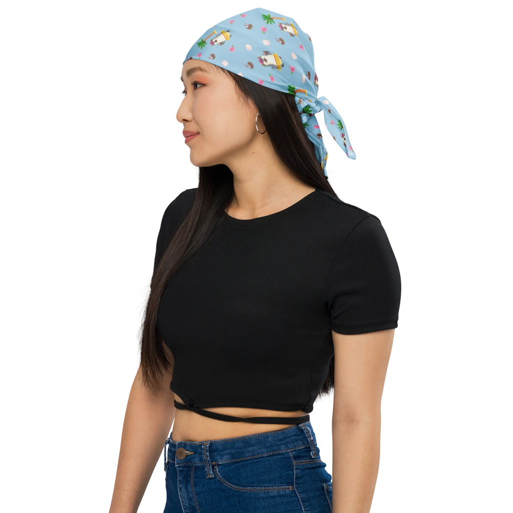 Bandana Pingwin z Kokosem Sportbandana, Halstuch, Multifunktionstuch, Sport Bandana, Kopftuch, Bandana, Bandana kaufen, Design Bandana, Bandana Tuch, Pinguin, Aloha, Hawaii, Pinguine, Urlaub, Kokosnuss