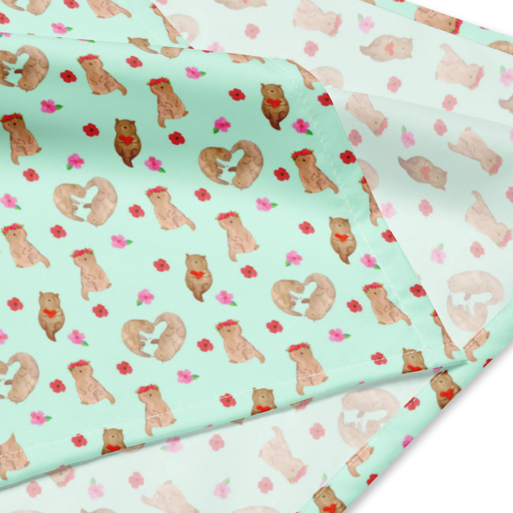 bandana otter Heart Multifunktionstuch, Kopftuch, Bandana kaufen, Bandana Tuch, Design Bandana, Sport Bandana, Bandana, Halstuch, Sportbandana, Otter, Fischotter, Seeotter, Bessere Hälfte, Liebe, gemeinsames Leben, Verlobung, Hochzeitstag, Liebesgeschenk, Love you, Herz, Liebesbeweis, Jahrestag