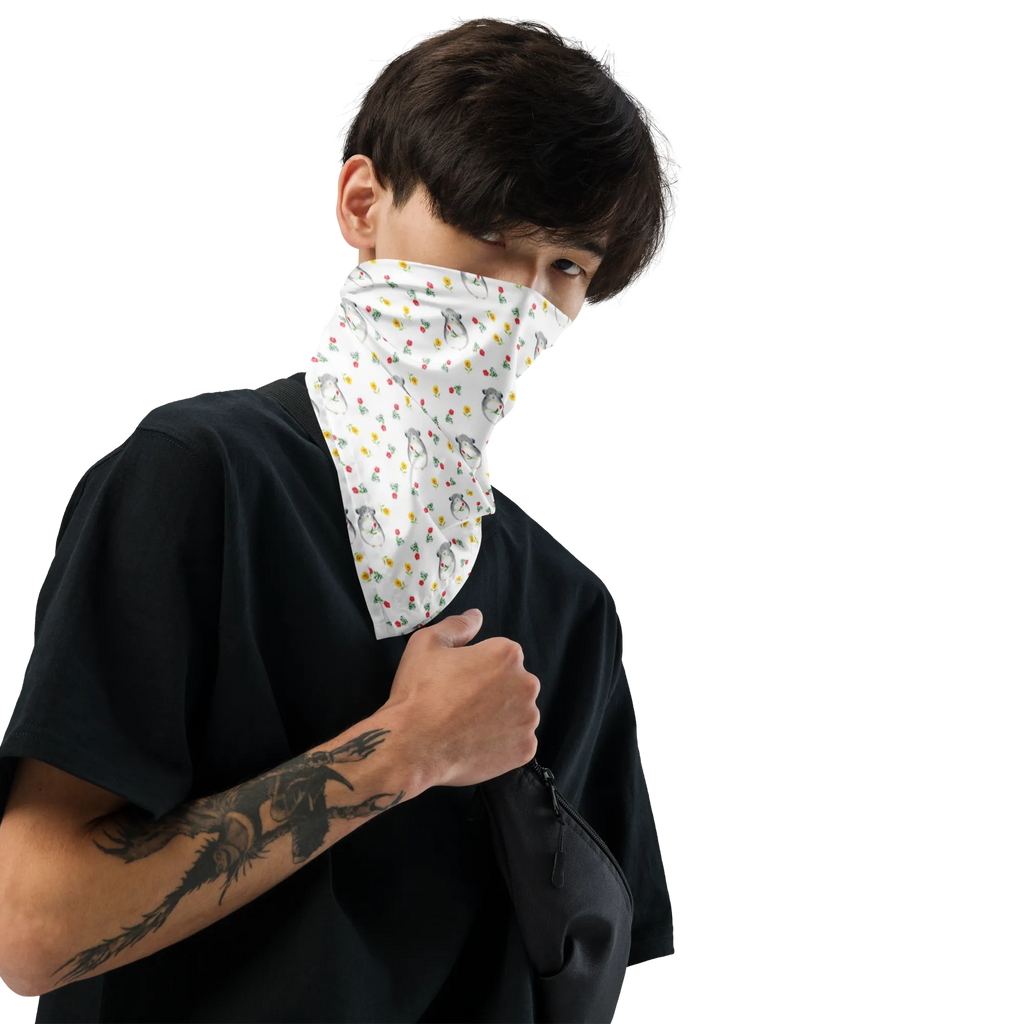 Bandana szynszyla kwiat Multifunktionstuch, Sportbandana, Bandana Tuch, Halstuch, Sport Bandana, Design Bandana, Kopftuch, Bandana kaufen, Bandana, Tiermotive, Gute Laune, lustige Sprüche, Tiere, Depressionen, Chaos, Liebeskummer, Büro, Kummer, Glücklichsein, traurig sein, Chinchillas, Büroalltag, Chinchilla