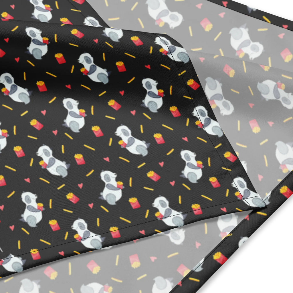 Bandana Panda Pommes Muster Bandana Tuch, Multifunktionstuch, Bandana kaufen, Kopftuch, Sport Bandana, Sportbandana, Design Bandana, Bandana, Halstuch, Panda, Pommes, Panda Muster, Pommes Muster
