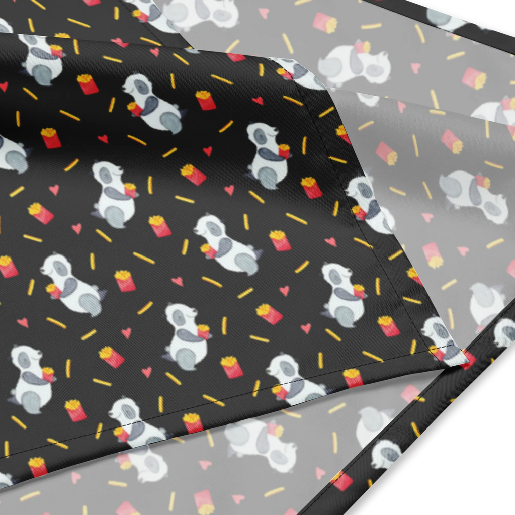 Bandana Panda Pommes Muster Bandana Tuch, Multifunktionstuch, Bandana kaufen, Kopftuch, Sport Bandana, Sportbandana, Design Bandana, Bandana, Halstuch, Panda, Pommes, Panda Muster, Pommes Muster