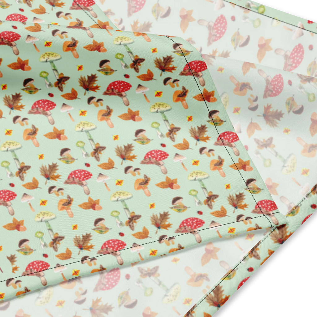 Bandana Jesień Grzyby Kopftuch, Multifunktionstuch, Halstuch, Sport Bandana, Bandana, Design Bandana, Sportbandana, Bandana Tuch, Bandana kaufen, Schmetterlings Muster, Pilz Muster, Herbstwald, Wald, Pilze