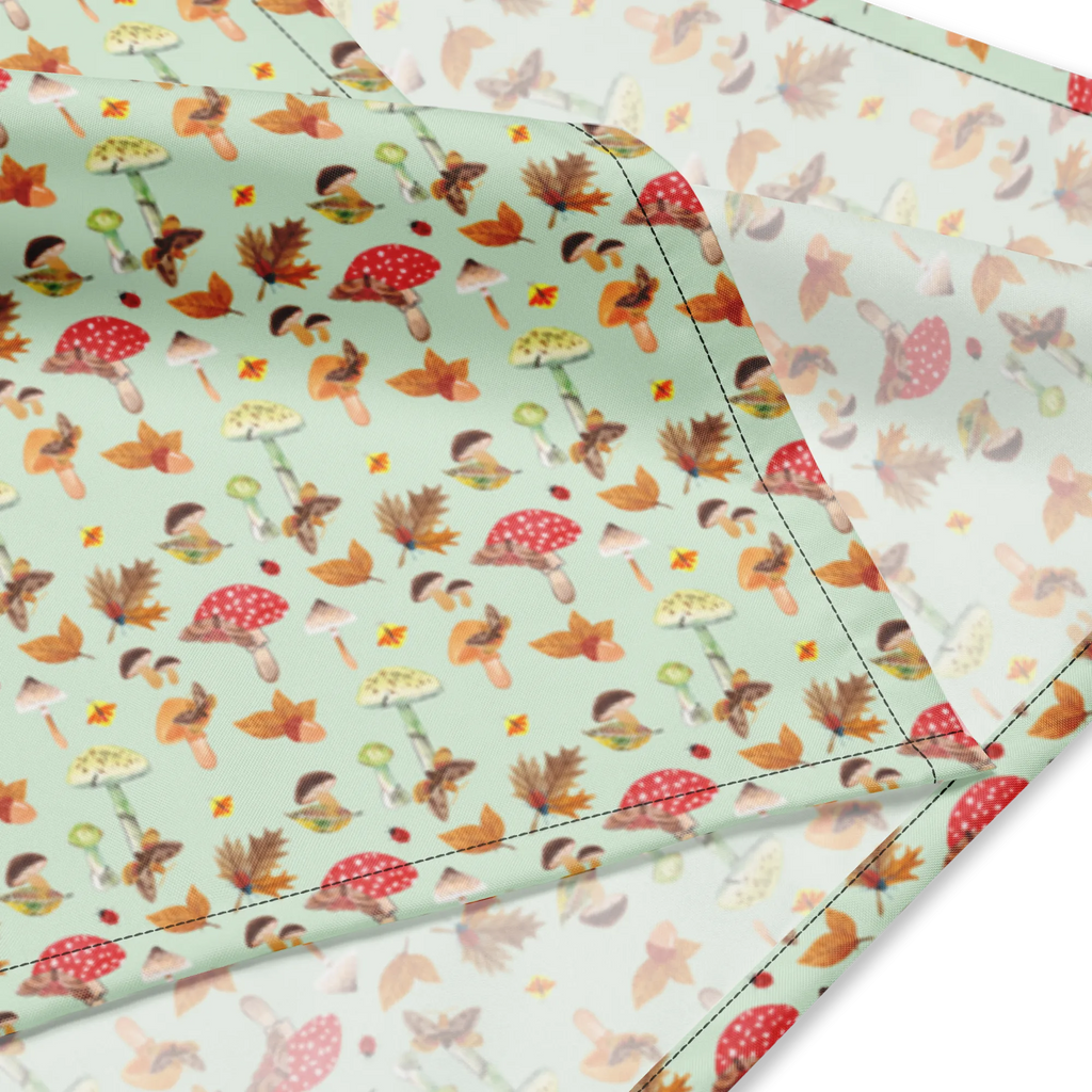 Bandana Jesień Grzyby Kopftuch, Multifunktionstuch, Halstuch, Sport Bandana, Bandana, Design Bandana, Sportbandana, Bandana Tuch, Bandana kaufen, Schmetterlings Muster, Pilz Muster, Herbstwald, Wald, Pilze