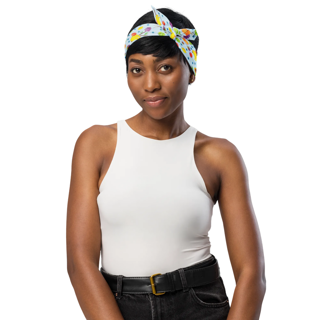 bandana Fruit Basket Multifunktionstuch, Kopftuch, Sportbandana, Sport Bandana, Bandana Tuch, Halstuch, Bandana, Bandana kaufen, Design Bandana, Obstkorb, Frucht Muster, Obst Muster, Früchte