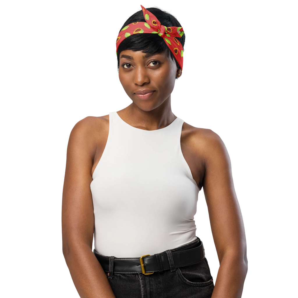 bandana Fruit Papaya Halstuch, Bandana Tuch, Sport Bandana, Bandana kaufen, Design Bandana, Sportbandana, Bandana, Multifunktionstuch, Kopftuch, Obst Muster, Papayas, Papapya Muster