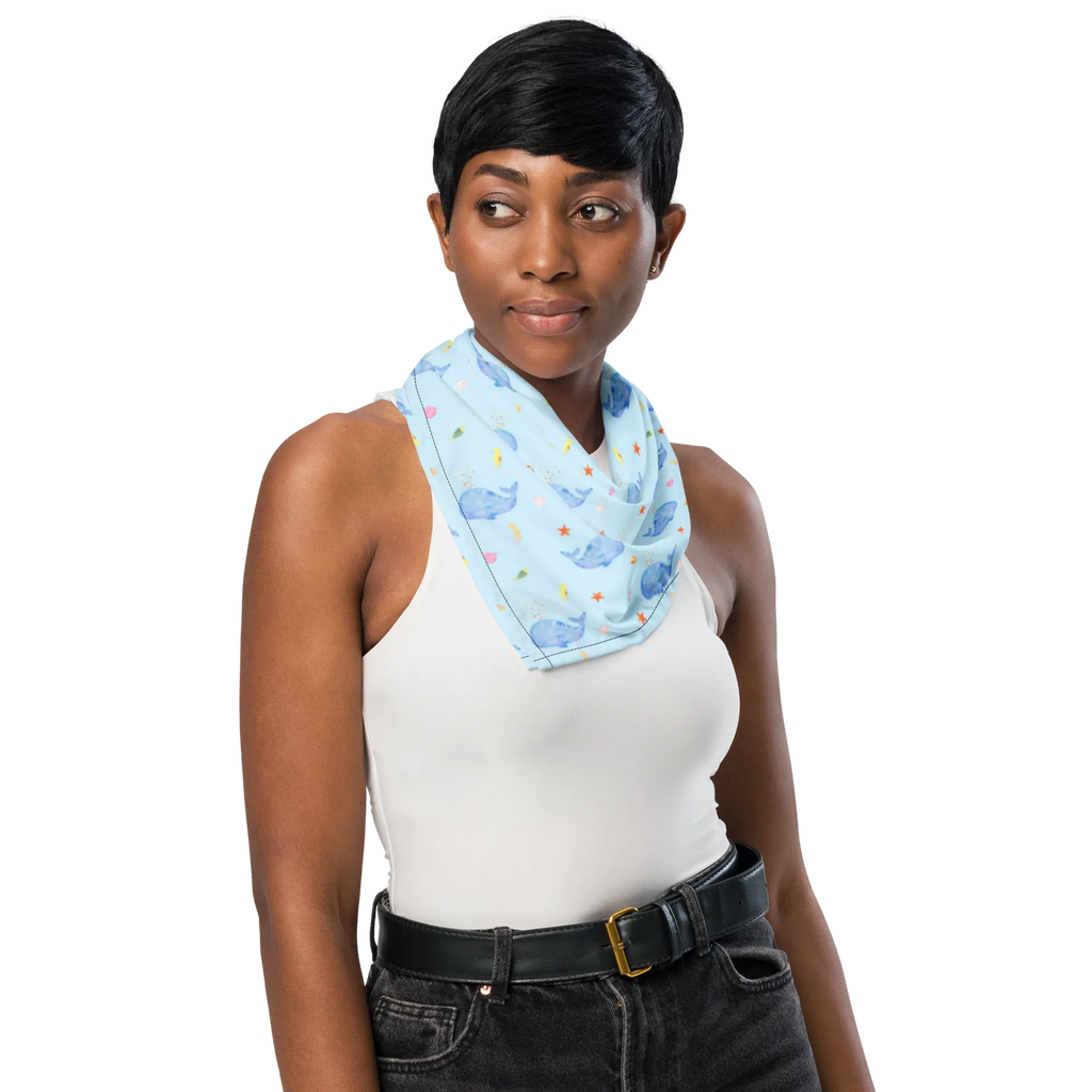 bandana whale confetti Seafood, aquatic animals, ocean, sea, fish, shells, corals, reef, whale, narwhal, sea urchin, lobster, platypus, turtle, manatee, crocodile, orca, shrimp, gifts for seafood lovers, water world, underwater animals, underwater world, vacation, deep sea, seafood fans, gift ideas, seafood decoration, seafood posters, whales, confetti, new beginning, diet, Whale, losing weight, new start, period of life, motivation, birthday, separation