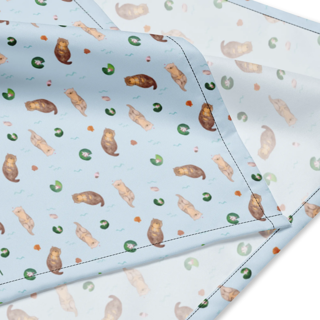 Bandana Otter Muschel Muster Multifunktionstuch, Sportbandana, Bandana, Bandana Tuch, Halstuch, Bandana kaufen, Sport Bandana, Design Bandana, Kopftuch, Otter, Fischotter, Seeotter, Tagträumen, Motivation, Büro, träumen, grübeln, Otterliebe