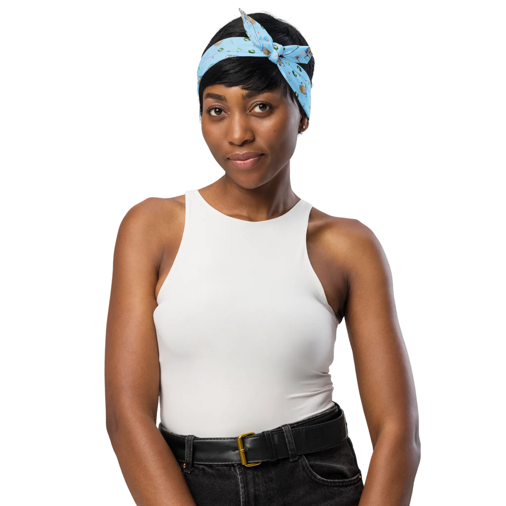 Bandana Otter Stein Muster Kopftuch, Design Bandana, Bandana Tuch, Sport Bandana, Bandana, Multifunktionstuch, Sportbandana, Bandana kaufen, Halstuch, Otter, Fischotter, Seeotter, Otter Seeotter See Otter