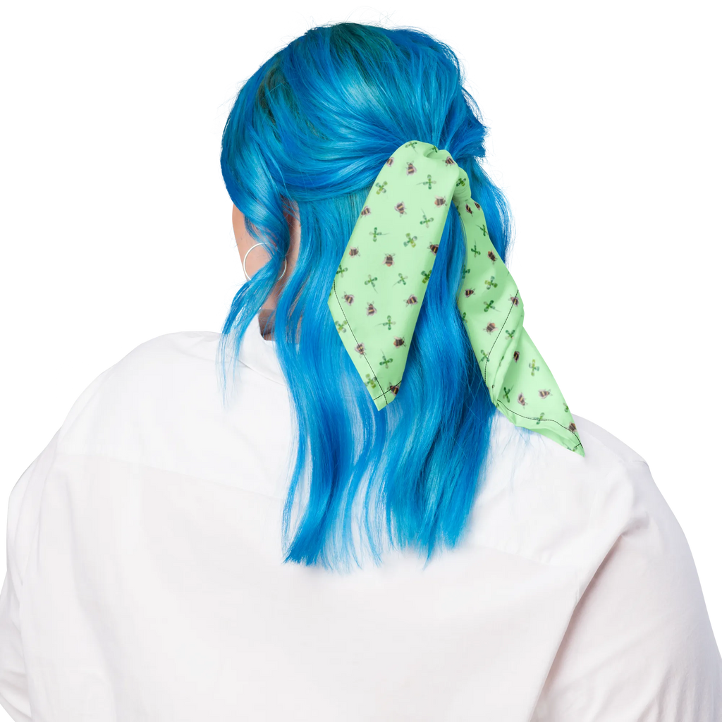 Bandana Hummeln Kleeblatt Muster Bandana Tuch, Kopftuch, Bandana kaufen, Multifunktionstuch, Sportbandana, Bandana, Halstuch, Design Bandana, Sport Bandana, Tiermotive, Gute Laune, lustige Sprüche, Tiere, Spruch schön, glücklich sein, Spruch fröhlich, Spruch positiv, Hummel, Biene, Biene Deko, glücklich werden