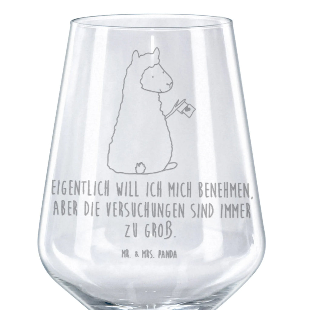 Kieliszek do czerwonego wina alpaka flaga Alpaka, Lama