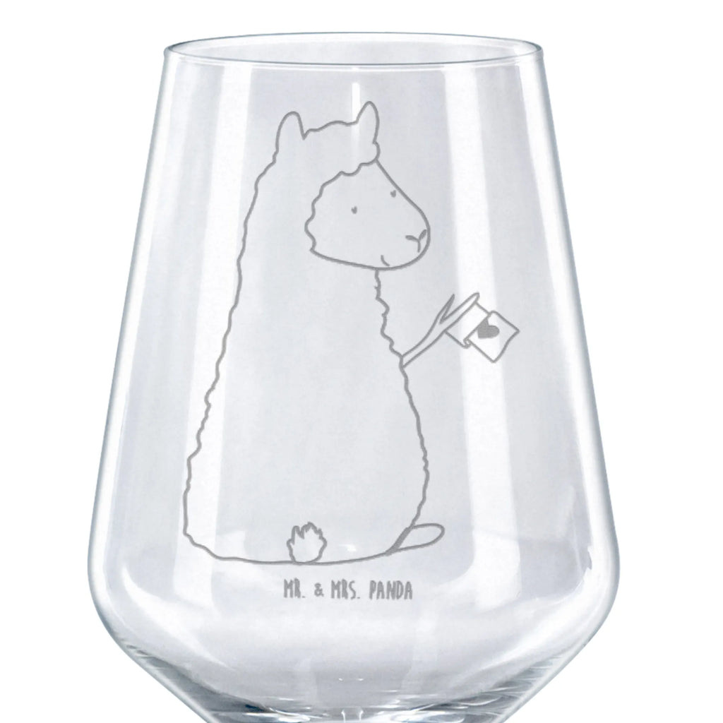 Kieliszek do czerwonego wina alpaka flaga Alpaka, Lama