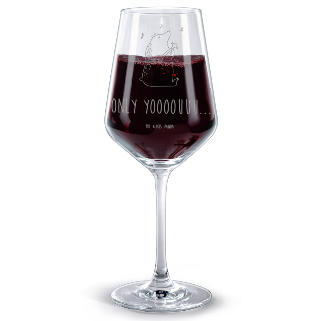 Rotwein Glas Bär Gitarre Rotweinglas, Weinglas, Rotwein Glas, Weinglas mit Gravur, Geschenk für Weinliebhaber, Spülmaschinenfeste Weingläser, Hochwertige Weinaccessoires, Bär, Teddy, Teddybär