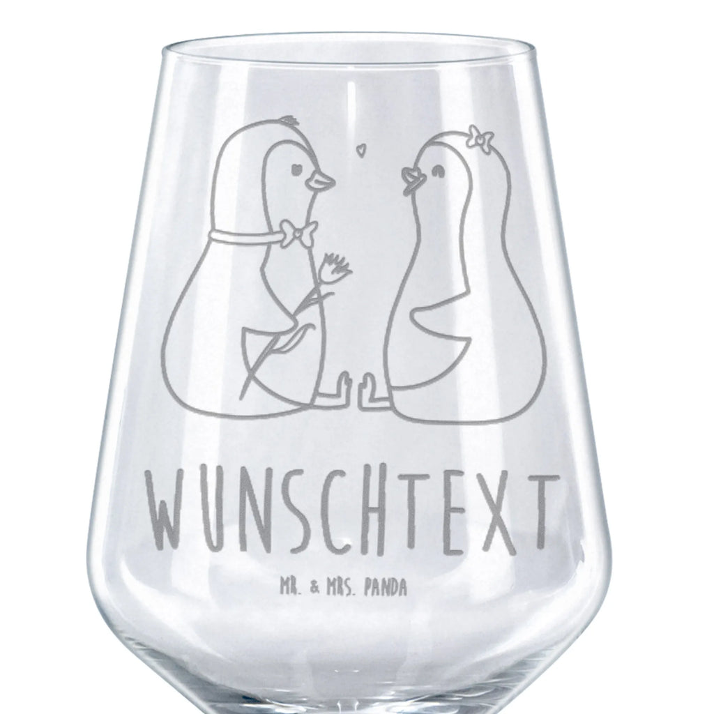 Personalized Red Wine Glass Penguin pair Penguin, North Pole, Winter, Penguins, dream couple, love gift, lovers, wedding gift, penguin, proof of love, penguins, wedding day, engagement, great love, love, anniversary, wedding
