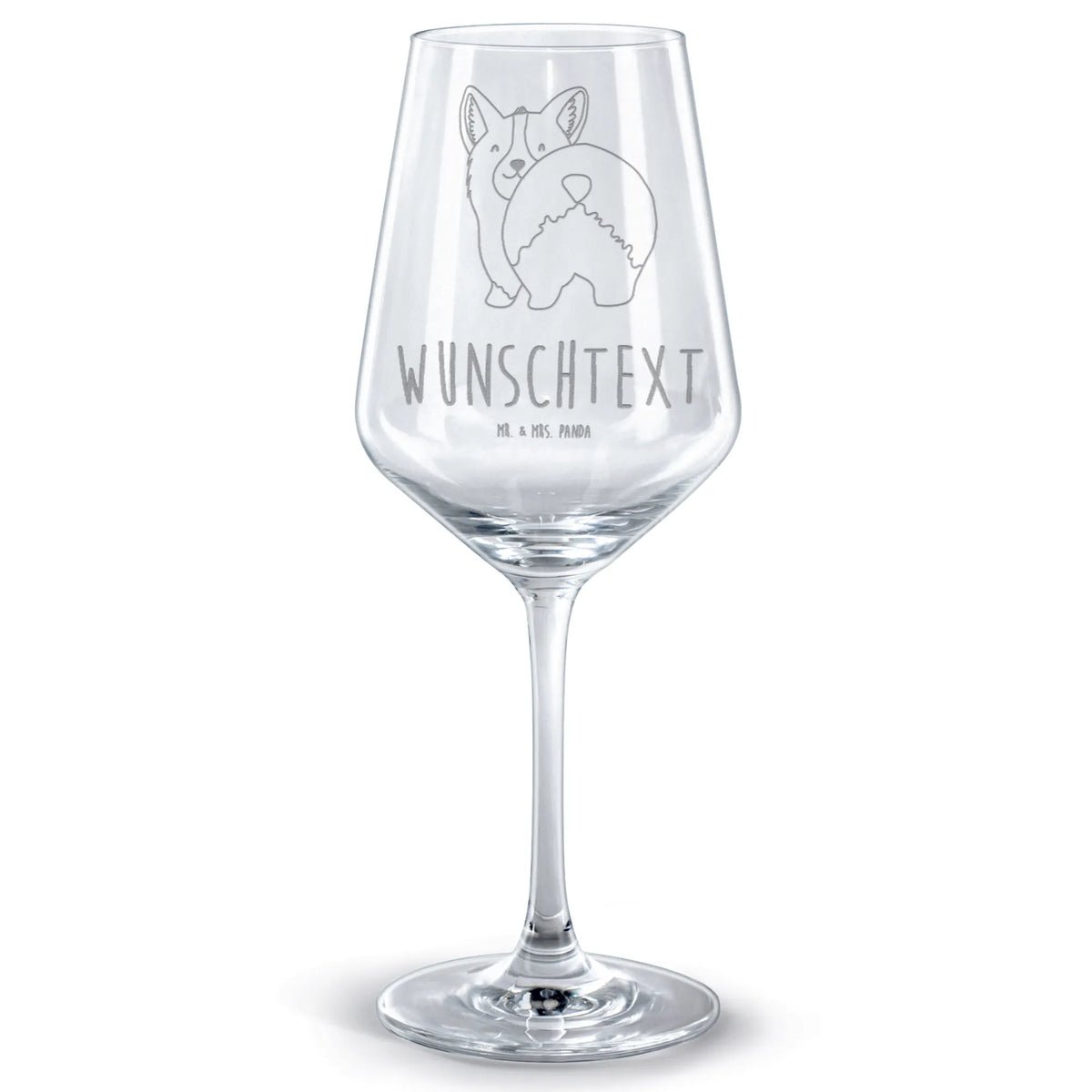 Personalized Red Wine Glass corgi buttocks dog, mutt, hound, woof, dog mama, dog breed, love dogs, love for dogs, dog decorative items, bag with dog print, funny gifts for dog owners, what do you give a dog lover, Christmas gifts for dogs, gifts for dogs, dog sayings, Self love, Motivation, Dog love, Saying, Corgie, Dog