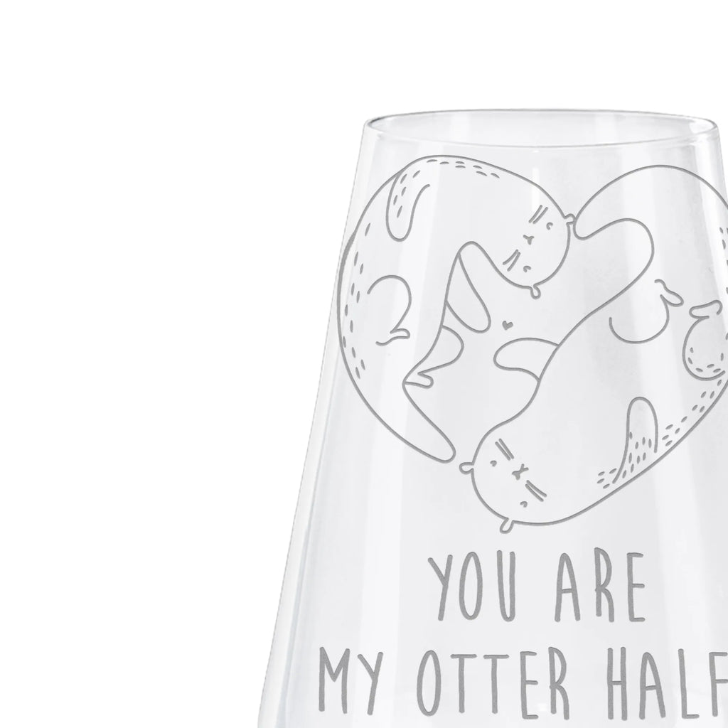 Kieliszek do białego wina wydra serce Kuna, wydra, morska wydra