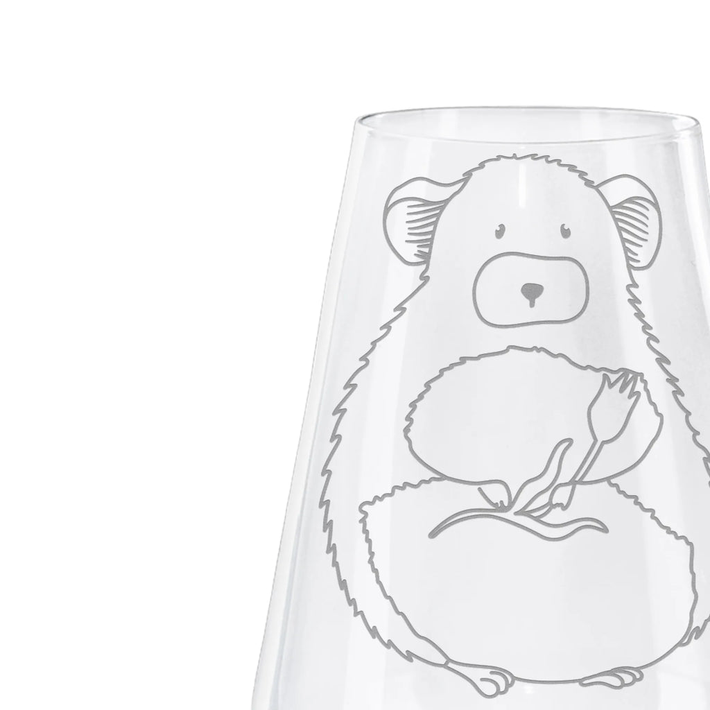 Kieliszek do białego wina szynszyla kwiat Motywy zwierzęce, dobra energia, zabawne powiedzonka, zwierzęta