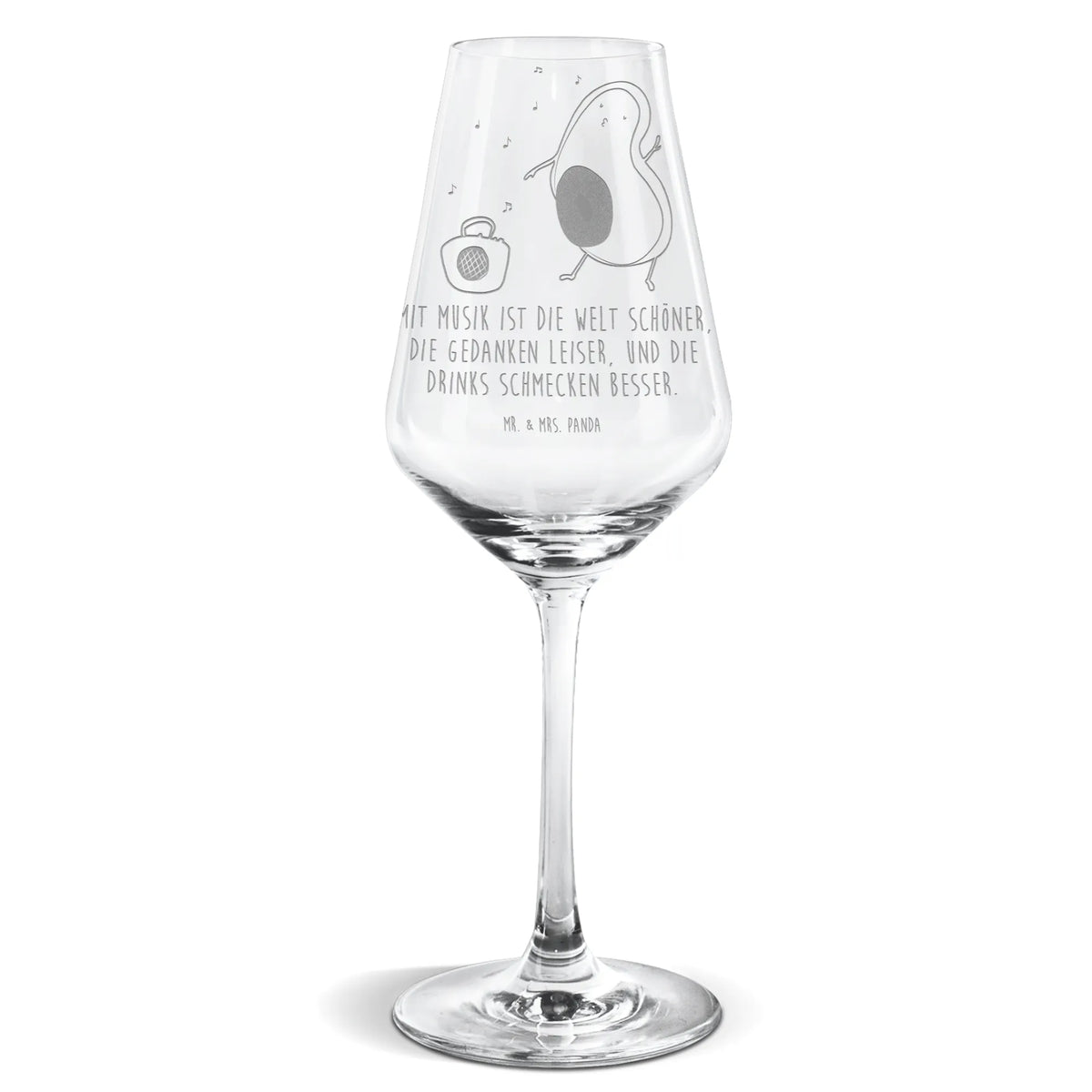 Weißwein Glas Avocado Tanzen Panda Weinglas, Mr. & Mrs. Panda Weinglas, wein glas, Weinglas, Weißweinkelch, Weißwein Glas, Weinglas Für Weißwein, Weißwein Kelch, Avocado, Veggie, Vegan, Gesund