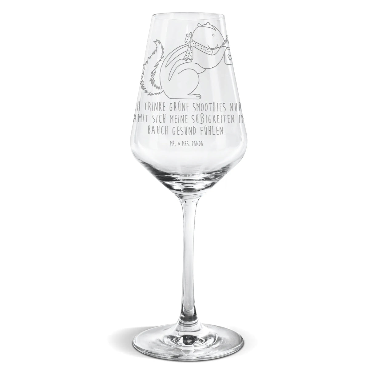 Weißwein Glas Eichhörnchen Smoothie Weißwein Kelch, Mr. & Mrs. Panda Weinglas, Panda Weinglas, Weinglas, Weißweinkelch, Weinglas Für Weißwein, wein glas, Weißwein Glas, Lustige Sprüche, Tiere, Tiermotive, Gute Laune, Diät, Green Smoothies, Streifenhörnchen, Abnehmen, Eichhörnchen