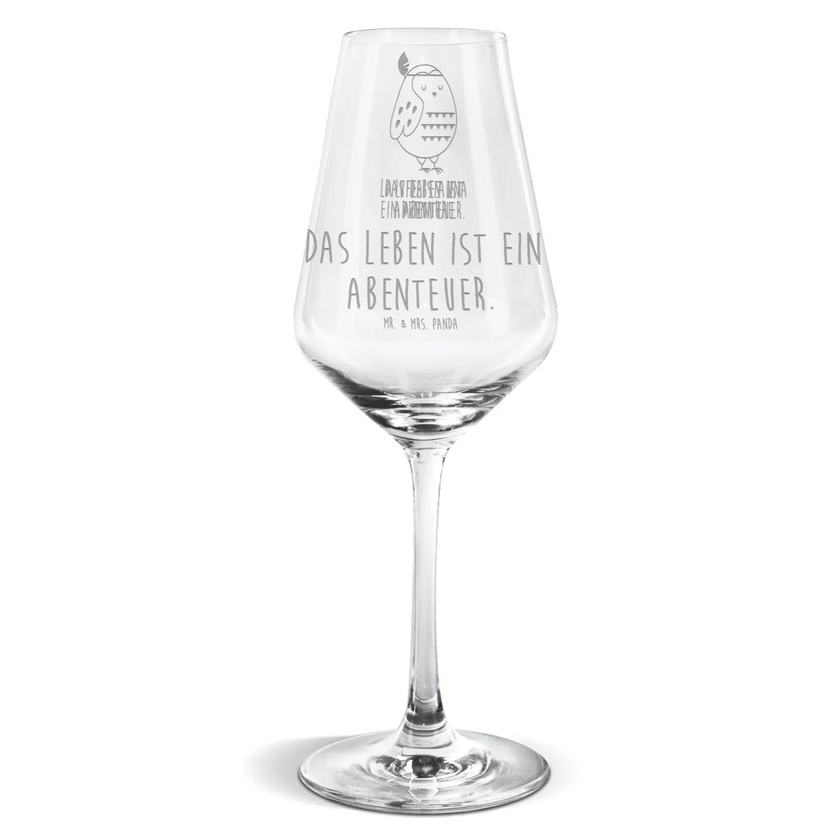 Weißwein Glas Eule Federschmuck Weißwein Glas, Weißweinkelch, Weinglas Für Weißwein, Weinglas, Panda Weinglas, Weißwein Kelch, Mr. & Mrs. Panda Weinglas, wein glas, Eule, Reisespruch, Owl, Eule Deko, Dekoration, Das Leben Ist Ein Abenteuer, Federschmuck