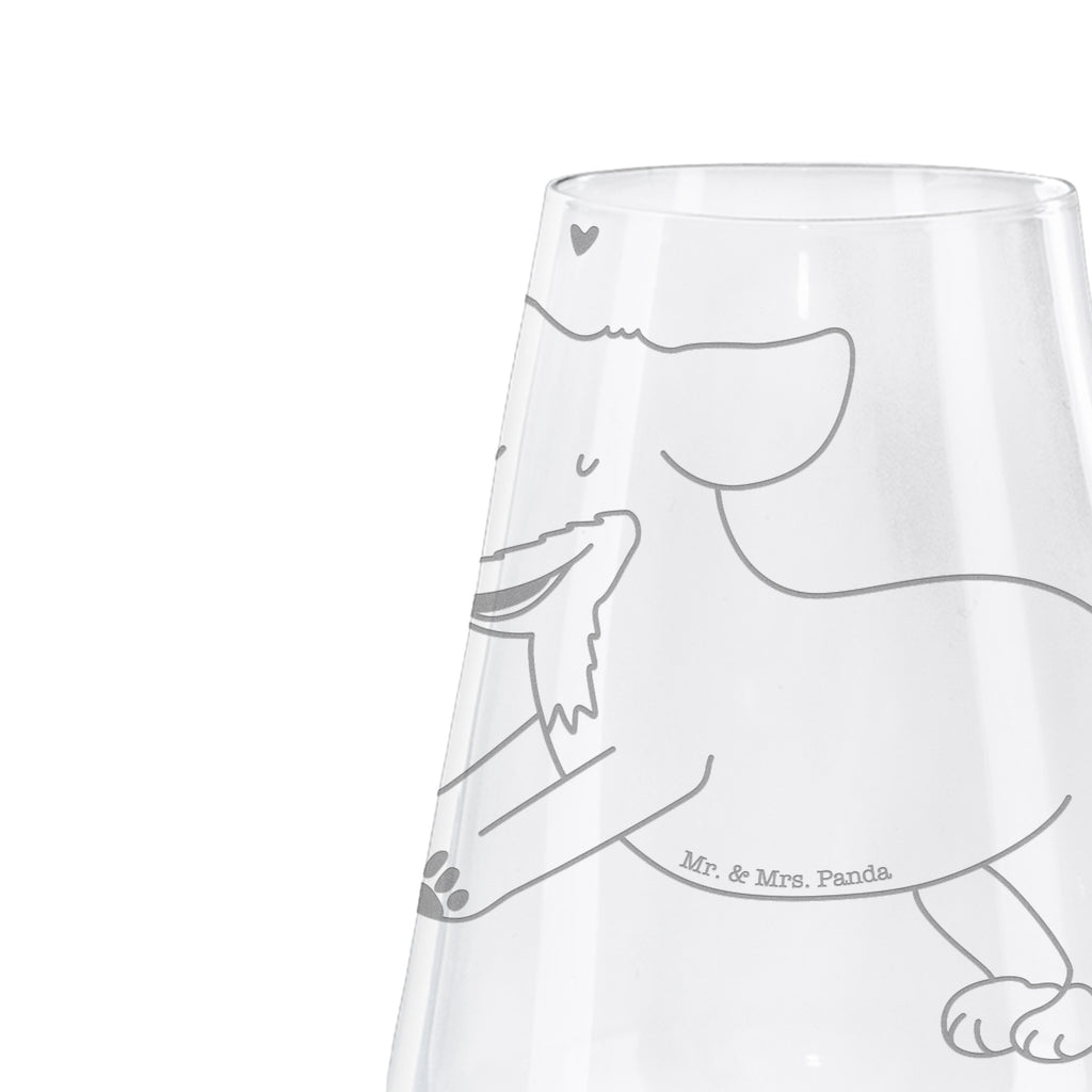 Weißwein Glas Hund Dackel fröhlich Weißweinglas, Weinglas, Weißwein Glas, Weinglas mit Gravur, Geschenk für Weinliebhaber, Spülmaschinenfeste Weingläser, Hochwertige Weinaccessoires, Hund, Hundemotiv, Haustier, Hunderasse, Tierliebhaber, Hundebesitzer, Sprüche, Hunde, Dackel, Dachshund, happy dog